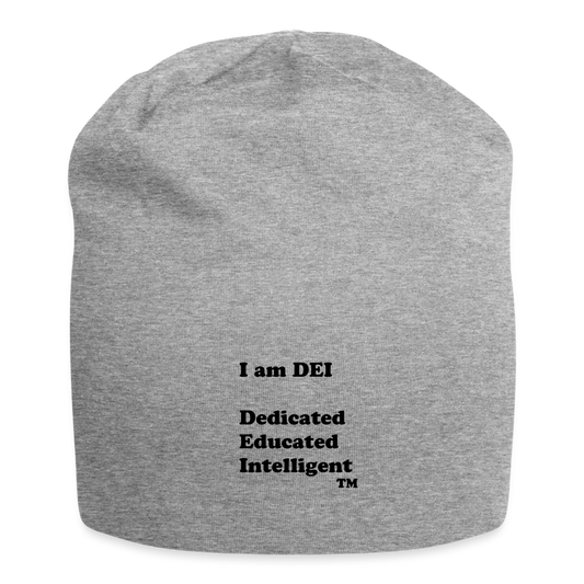 I am DEI - Jersey Beanie - heather gray