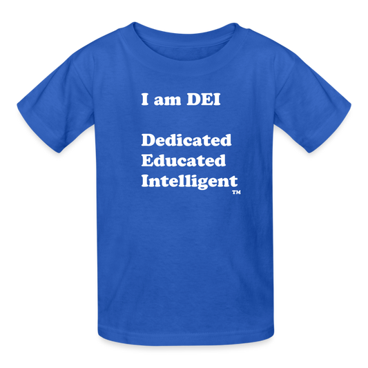 I am DEI - Gildan Ultra Cotton Youth T-Shirt - royal blue