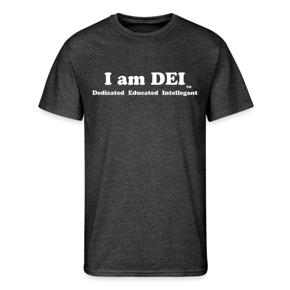 I am DEI - Men’s 50/50 T-Shirt - heather black