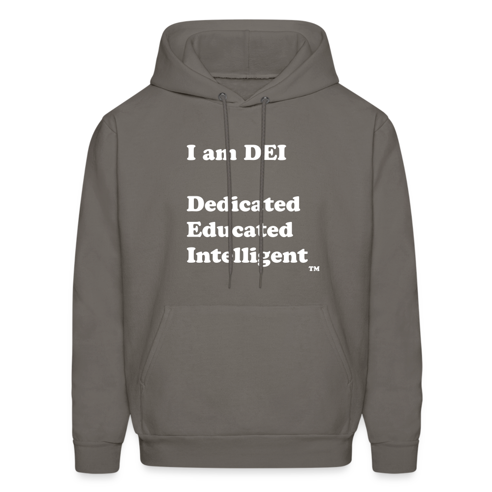 I am DEI - Men's Hoodie - asphalt gray