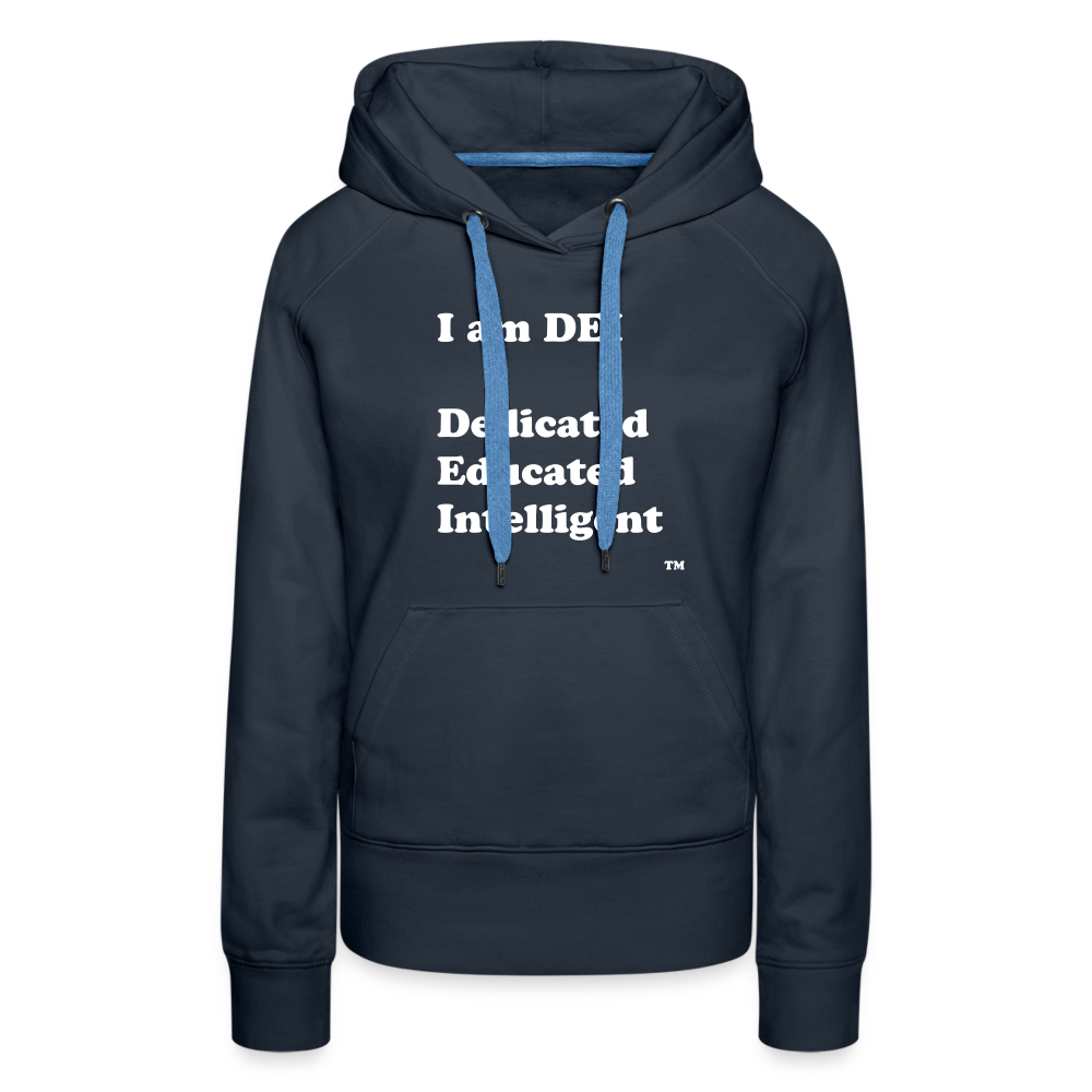 I am DEI- Women’s Premium Hoodie - navy