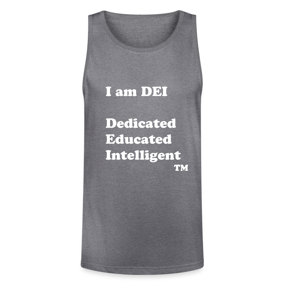 I am DEI - Unisex Tri-Blend Organic Tank - heather gray