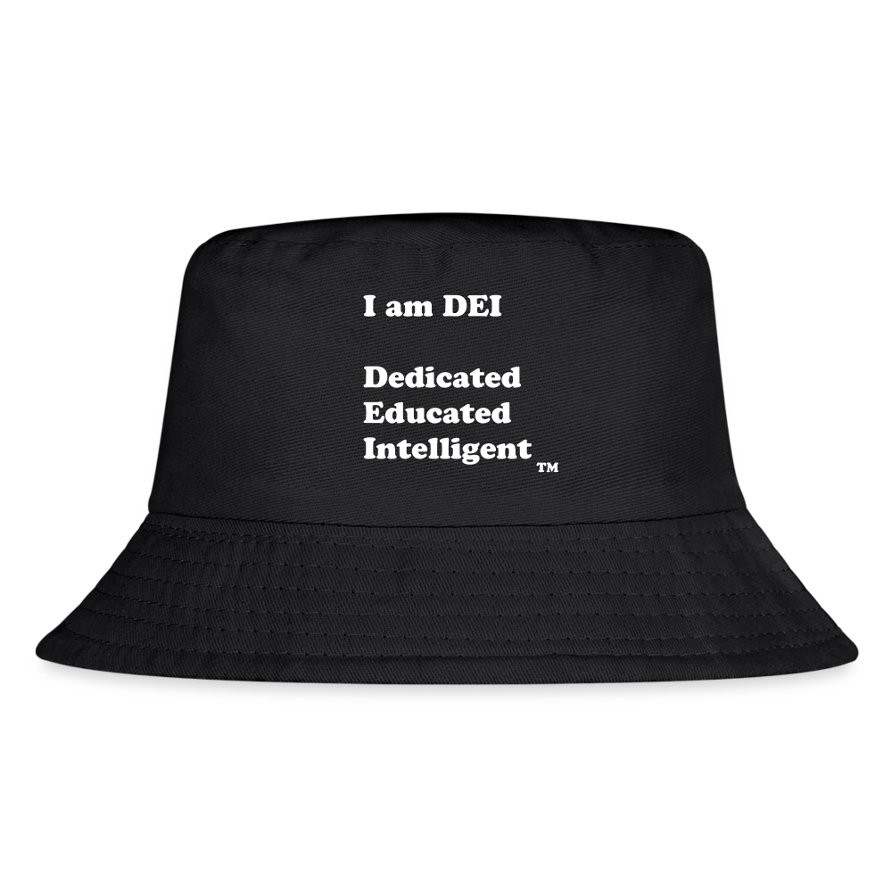 I am DEI - Kid's Bucket Hat - black