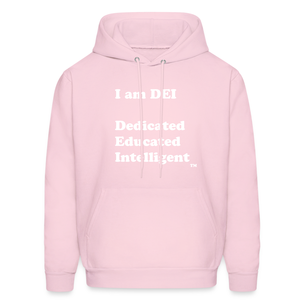 I am DEI - Men's Hoodie - pale pink