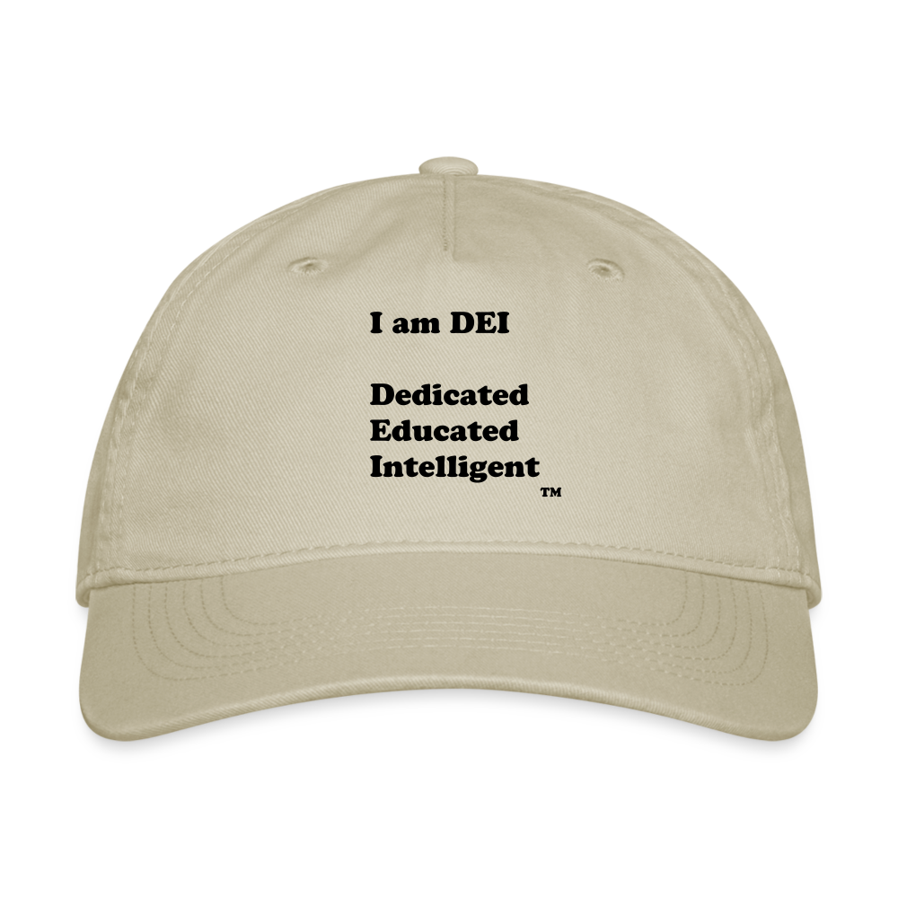 I am DEI - Organic Baseball Cap - khaki