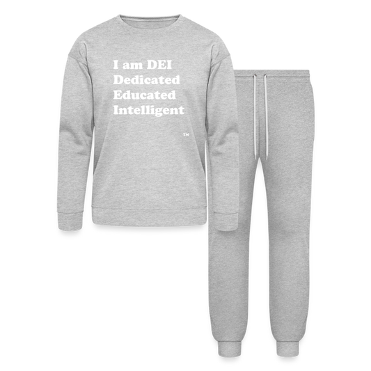 I am DEI - Bella + Canvas Unisex Lounge Wear Set - heather gray