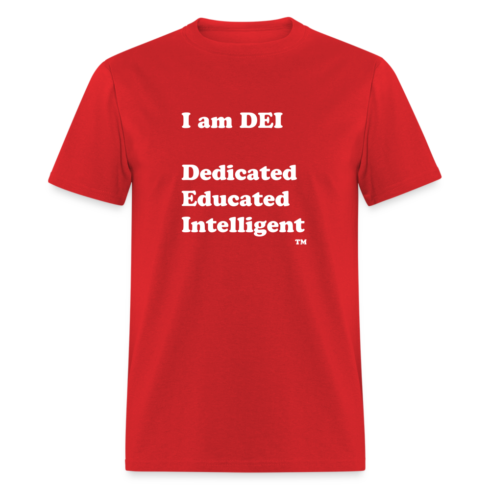 I am DEI - Unisex Classic T-Shirt - red