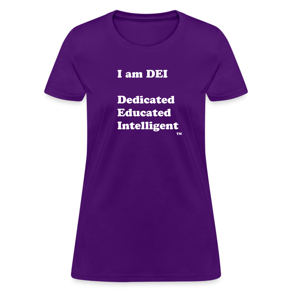 I am DEI - Women's T-Shirt - purple