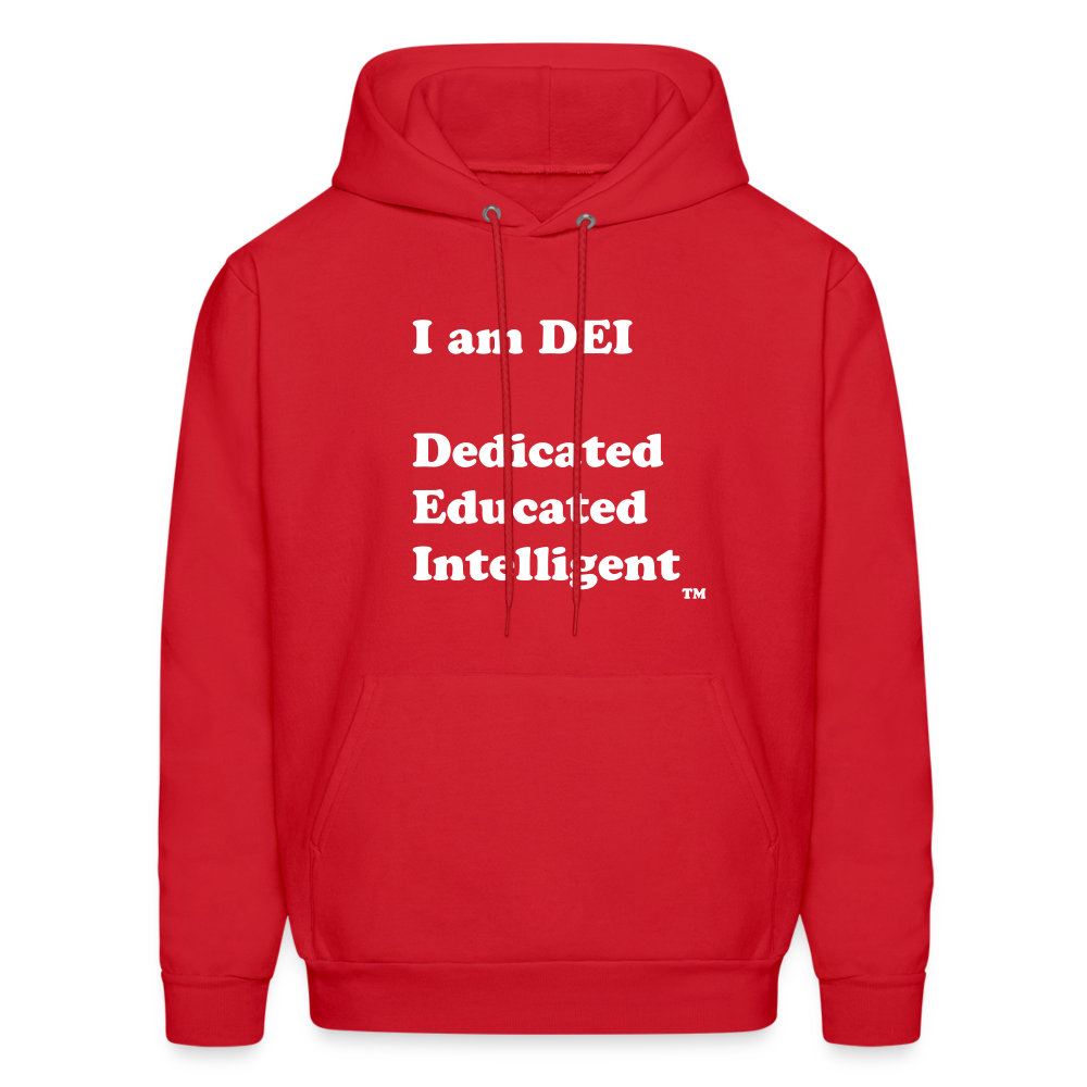 I am DEI - Men's Hoodie - red