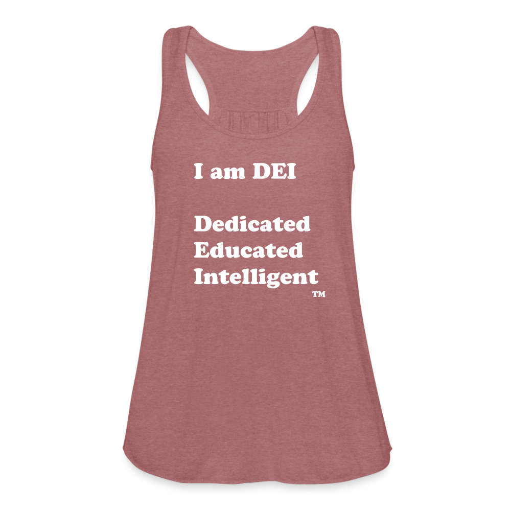 I am DEI - Women's Flowy Tank Top by Bella - mauve