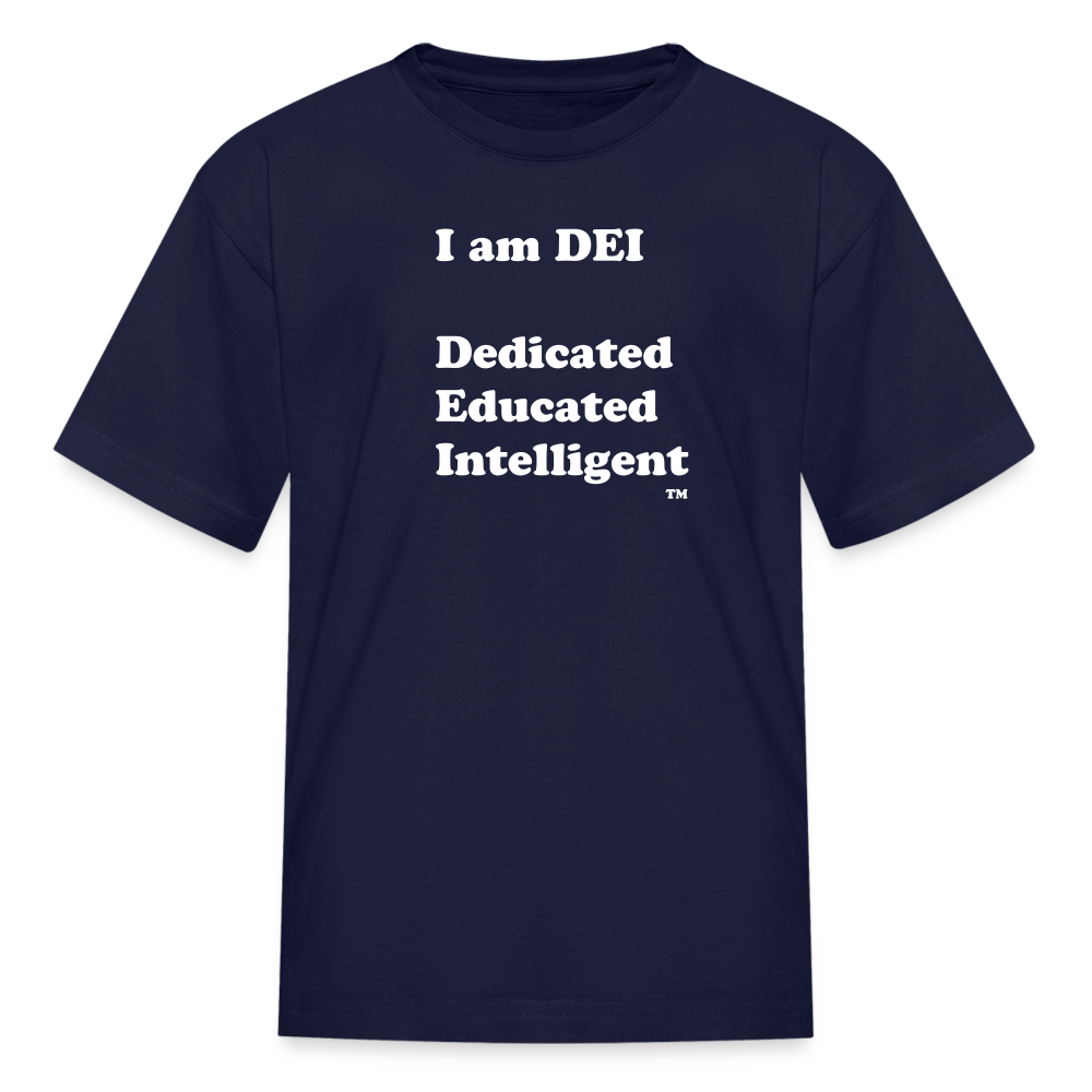 I am DEI - Kid's T-Shirt - navy