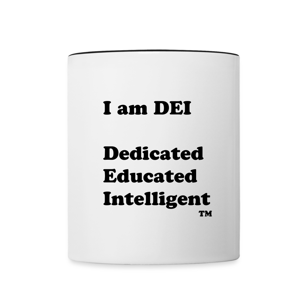 I am DEI - Contrast Coffee Mug - white/black