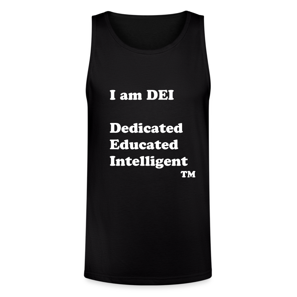 I am DEI - Unisex Tri-Blend Organic Tank - black