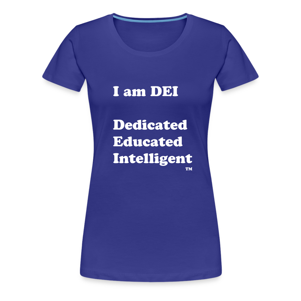 I am DEI - Women’s Premium T-Shirt - royal blue