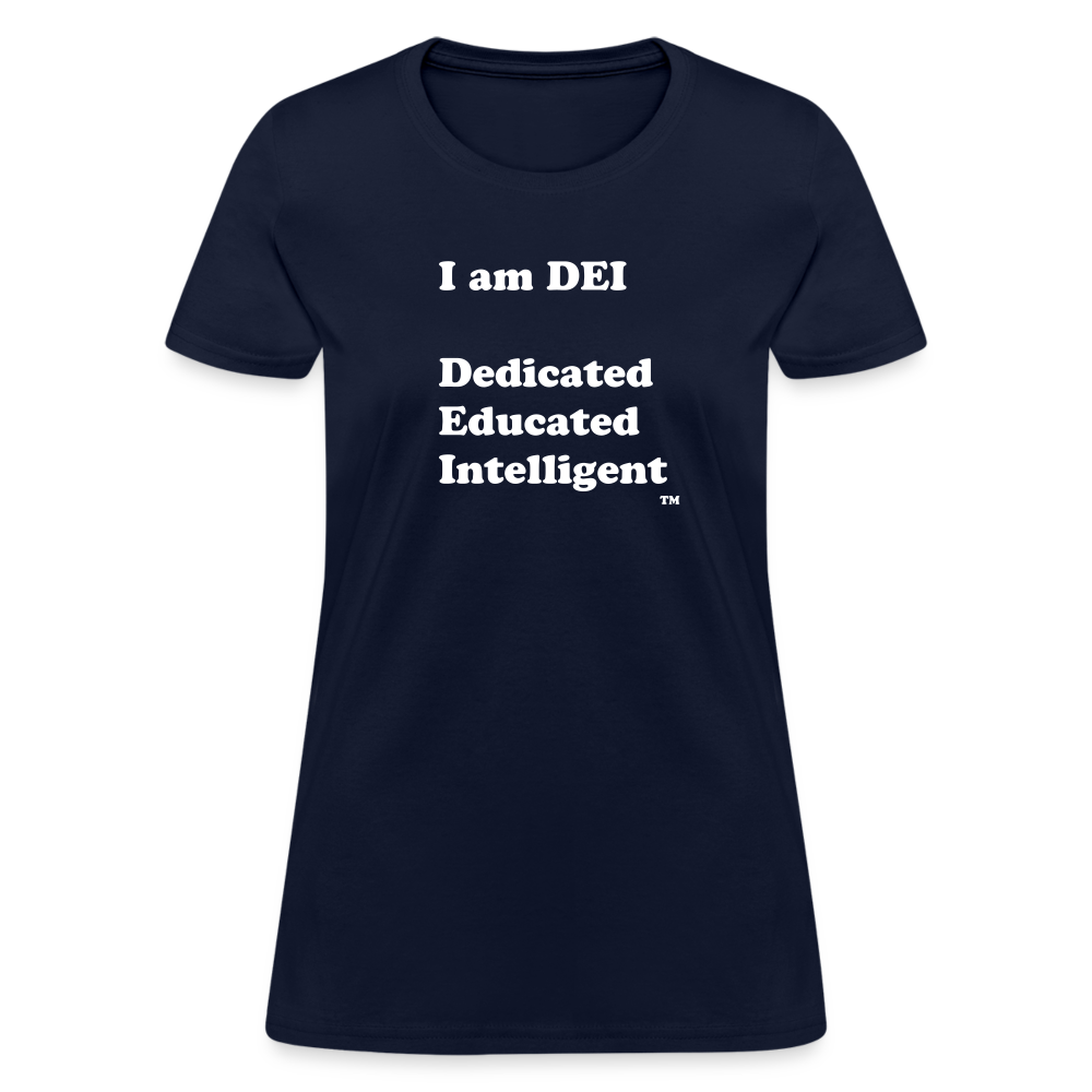 I am DEI - Women's T-Shirt - navy